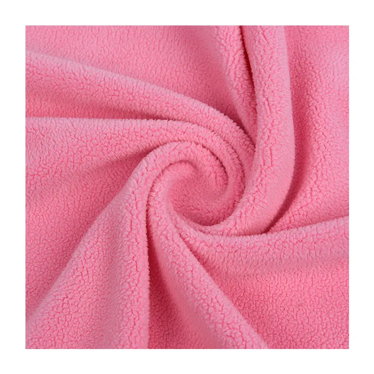 Super Soft Polyester Spandex Warp Knitted Polar Fleece Velvet Fabric For Hoodie