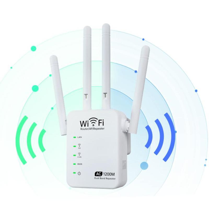 Усилитель сигнала Wi-Fi, 1200 Мбит/с, 2,4 ГГц и 5 ГГц