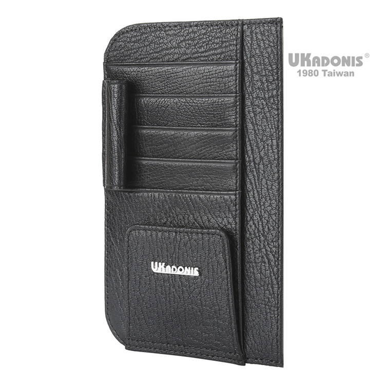 Genuine leather multifunctional auto accessories car sun visor organizer sunshades custom oem