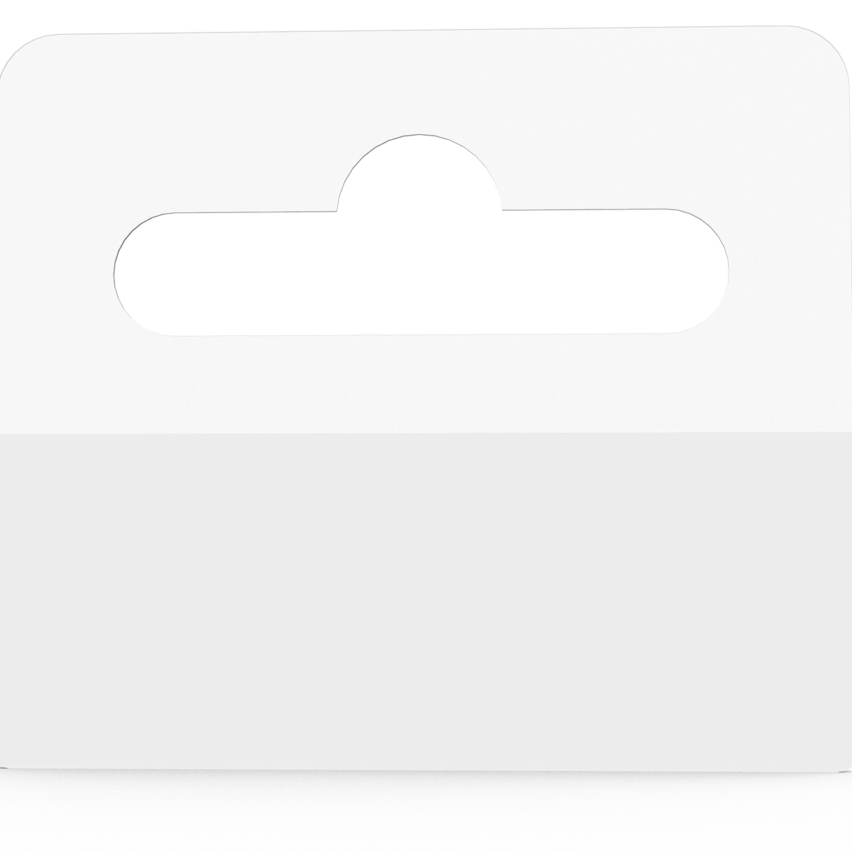 Clear Hole Slot Adhesive Hang Tab Pads