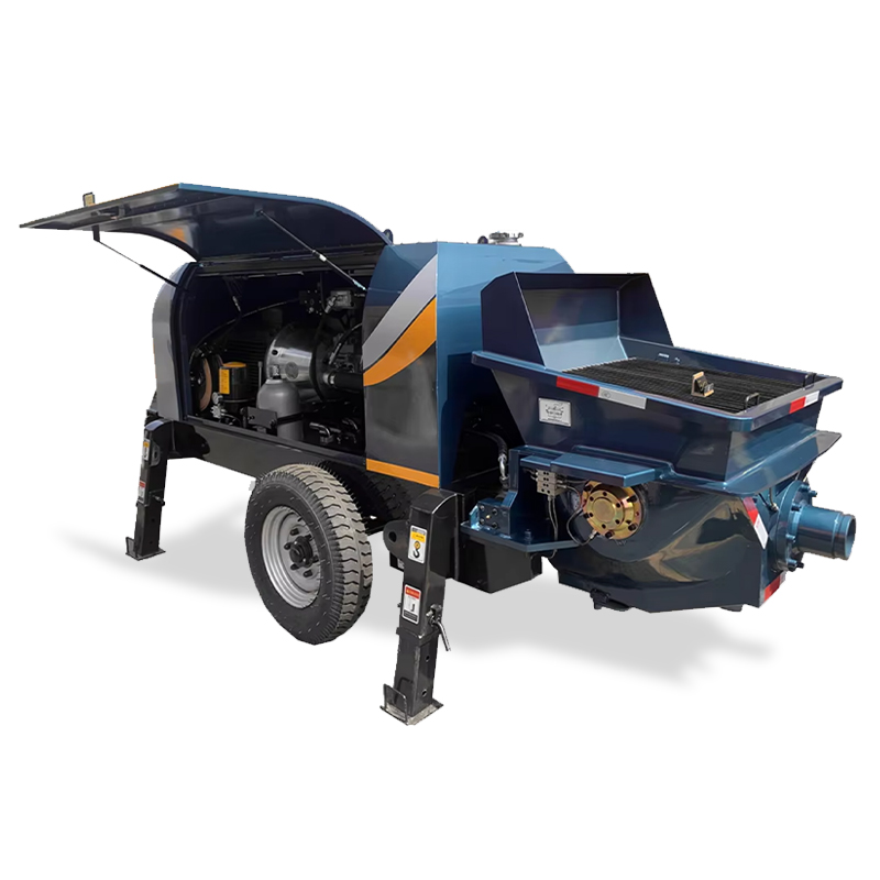 High Quality Small Cement Pump mini Pump Concrete machine diesel Control System Casting Micro Electric Soil Pump