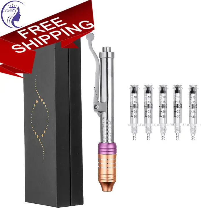 new hyaluronic cosmetic beauty needleless lip injector pen 0.3ml with free ampules