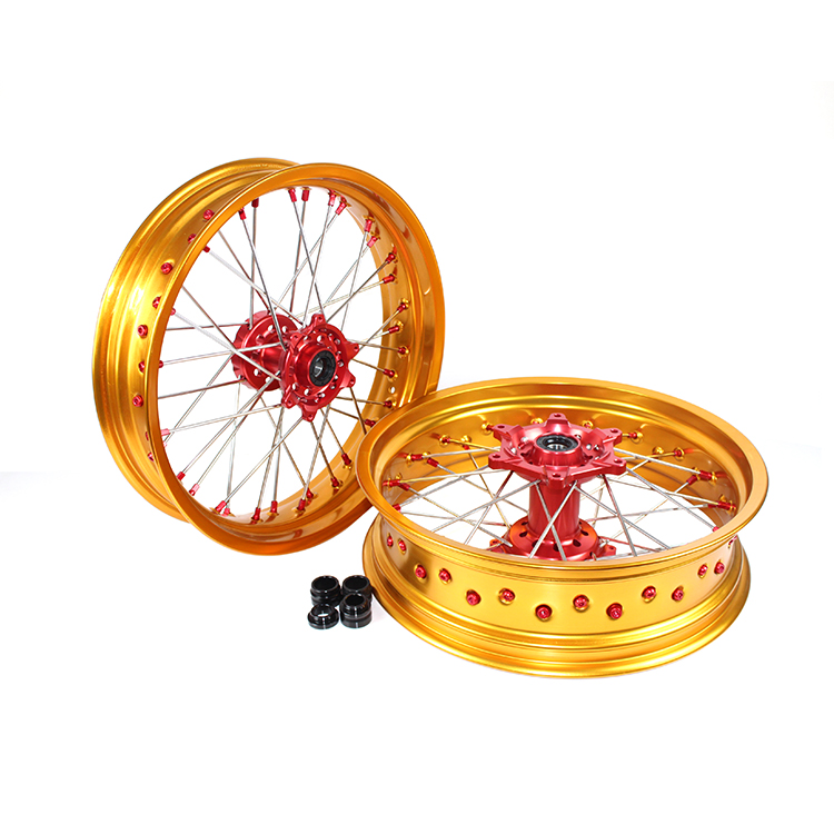 17 Inch Motorcycle Complete Supermoto wheels for CRF 450X