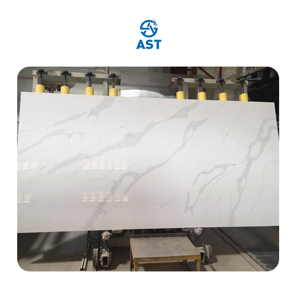 AST OEM/ODM Decorative Quartzo Artificial Quartz High Quality 5033 Ocean Wave quartz for living room