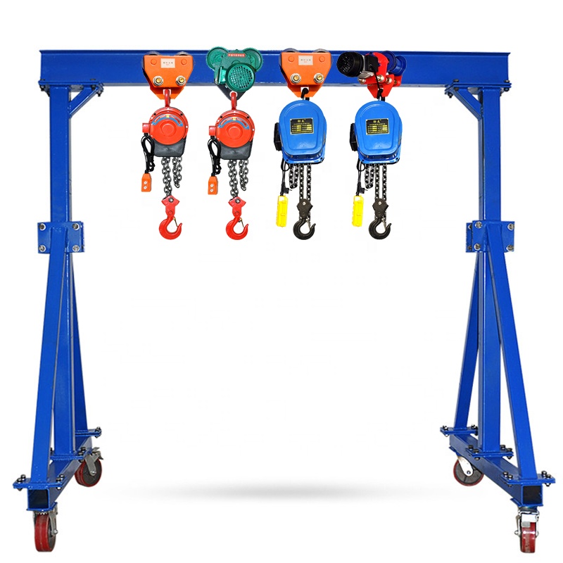Mobile Gantry Crane 1 2 3 5 10 15 20 ton workshop portal gantry crane / 5000kg mini small electric mobile hoist gantry crane