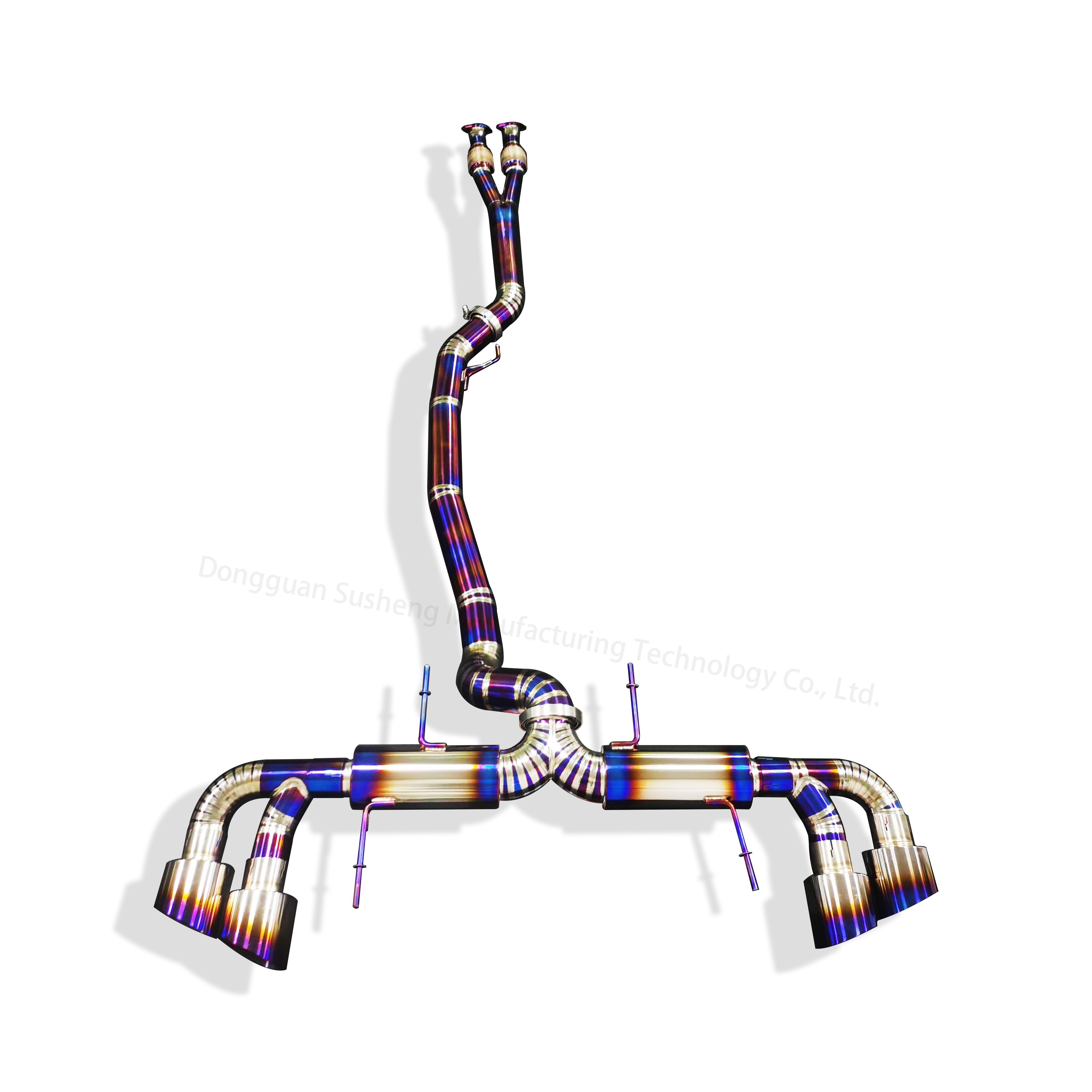 Automotive parts   accessories exterior accessories Full burn blue titanium exhaust pipe GT*R35 car exhaust Catback