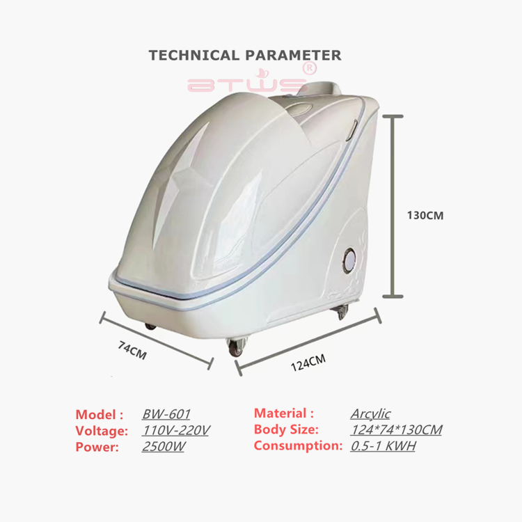 Hydrogen ozone sauna spa capsules far infrared sauna dome for beauty for Sweating Detox Weight Loss Anti-Puffiness Whitening