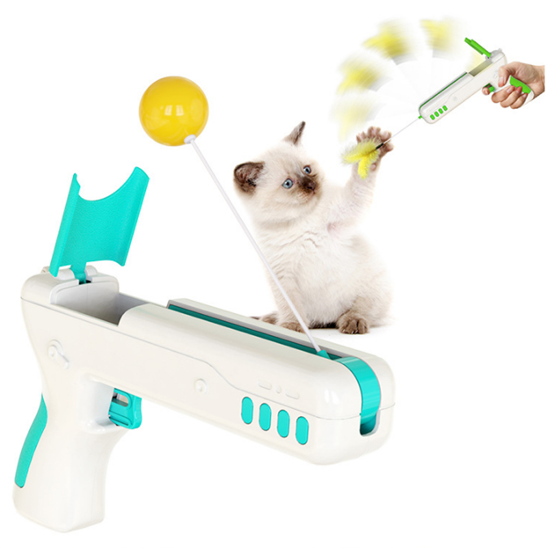 High Quality Wholesale Custom Cheap Sport Pet Cat Ball Feather Toys Pet Iq Training Toy For Cat