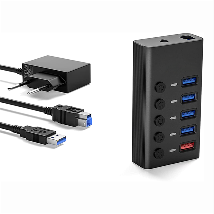OEM ODM высокоскоростной 5 Гбит/с 4 5 8 10 20 порт 60 Вт USB-концентратор высокого качества USB 3,0 концентратор переключатель для ПК совместимый с Usb2.0 Usb1.1