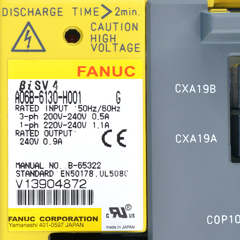 Fanuc CNC Drive Japan оригинальный fanuc Сервоусилитель A06B-6130-H001 A06B-6130-H002 A06B-6130-H003 A06B-6130-H004