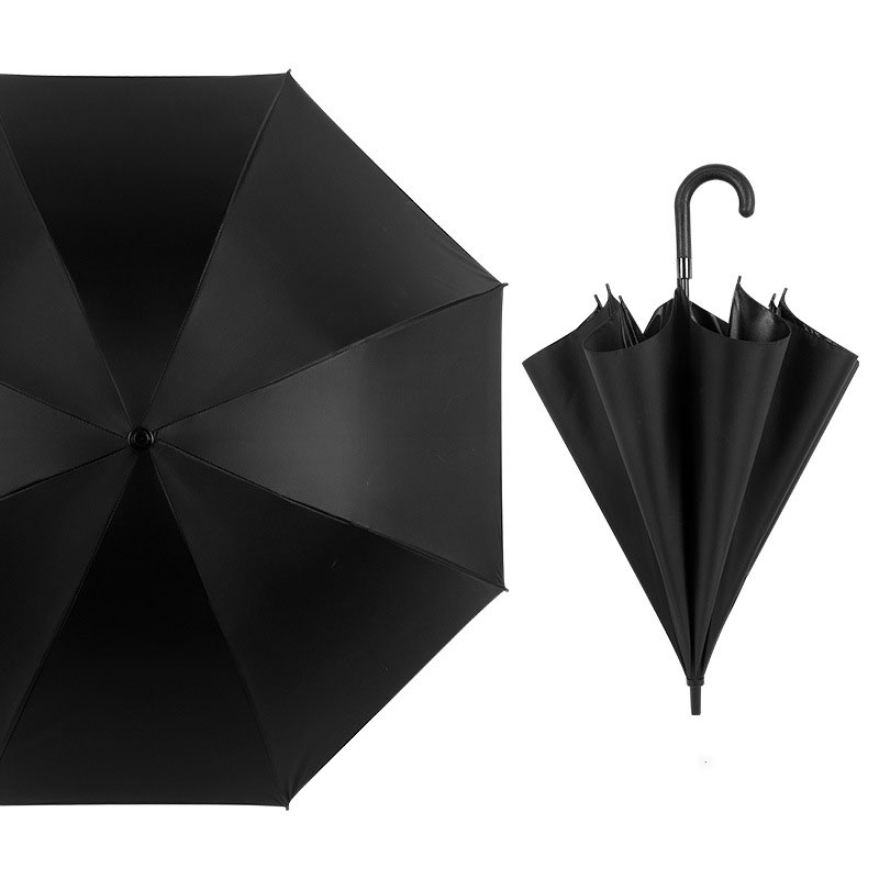 Wholesale Factory Logo Design Black Activising umbrella Digital Printing Custom Straight umbrella For Business Activity