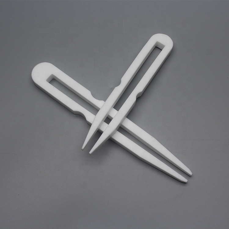 Manufacturer Supplies Customized High Temperature Resistance Lab White PTFE Forceps PTFE Tweezers
