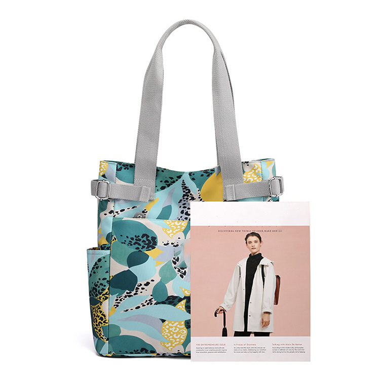 Handbag female new waterproof nylon fabric single shoulder large-capacity student tutoring bag fashion mummy bag