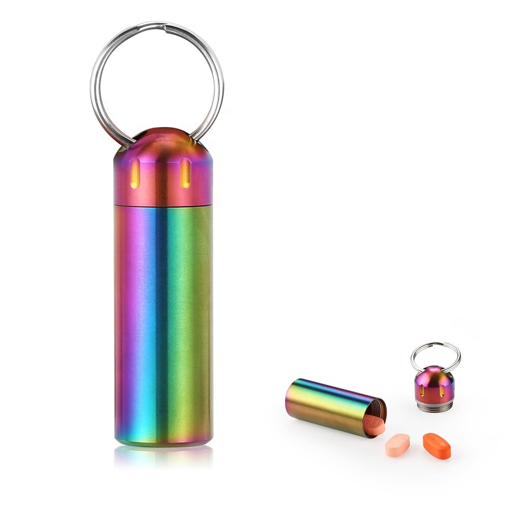 Pill Case капсула из нержавеющей стали Pill Организатор путешествия сердце Pill Case