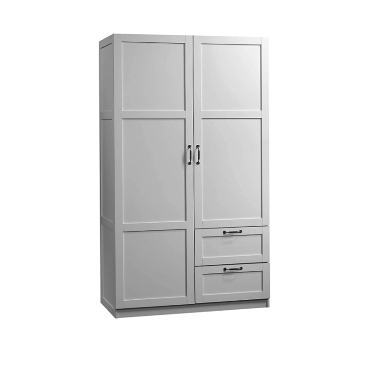 The latest household bedroom simple modern wooden wardrobe with sliding door cabinets can be customized movable partition