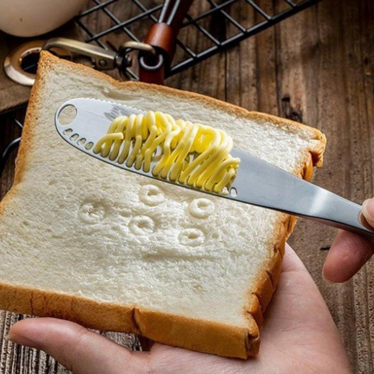 Взрывоопасная продукция DDP нож для сыра из нержавеющей стали 3 в 1 нож для масла для резки сыра масло для фруктов и распространения джема