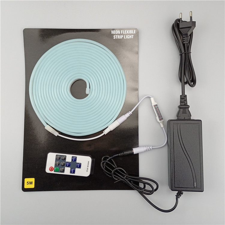 custom 5meters kit silicone 12v flex strip rope lamp words decoration sign letter led neon lights with controller+power supply