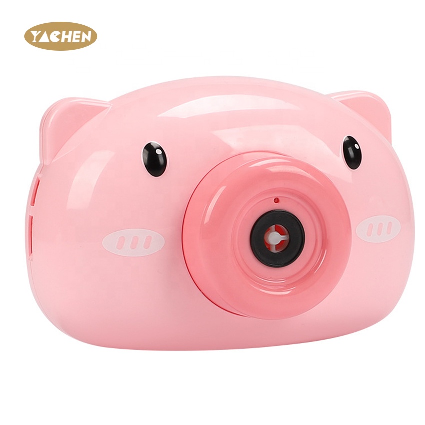 Pig Camera soap water blowing maker Electric bubbles machine gun blower kids toys pistola de burbujas