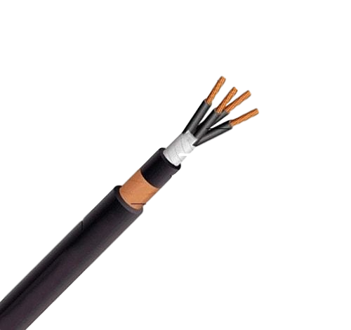 Multi-core 0.6/1kV Copper conductor XLPE insulated Copper Tape Screen PVC sheathed N2XSY Control Cable