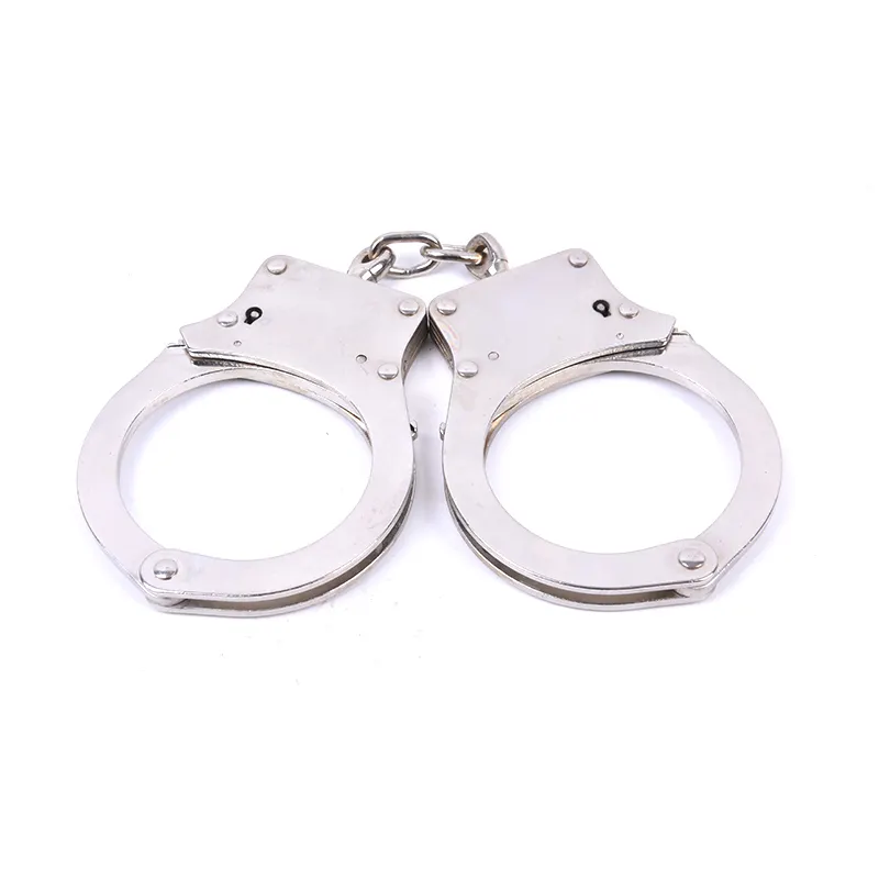 custom metal carbon steel double lock handcuffs