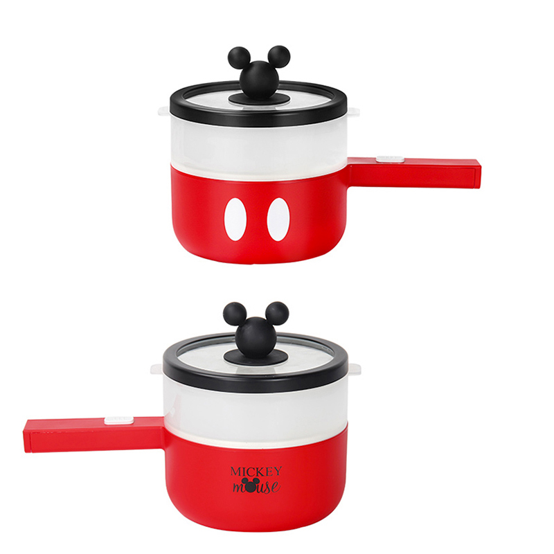 Disney Mini Ramen cooker Travel cooker Electric Steamer Pot Cooking Pot with Electric Frying Pan With Lid