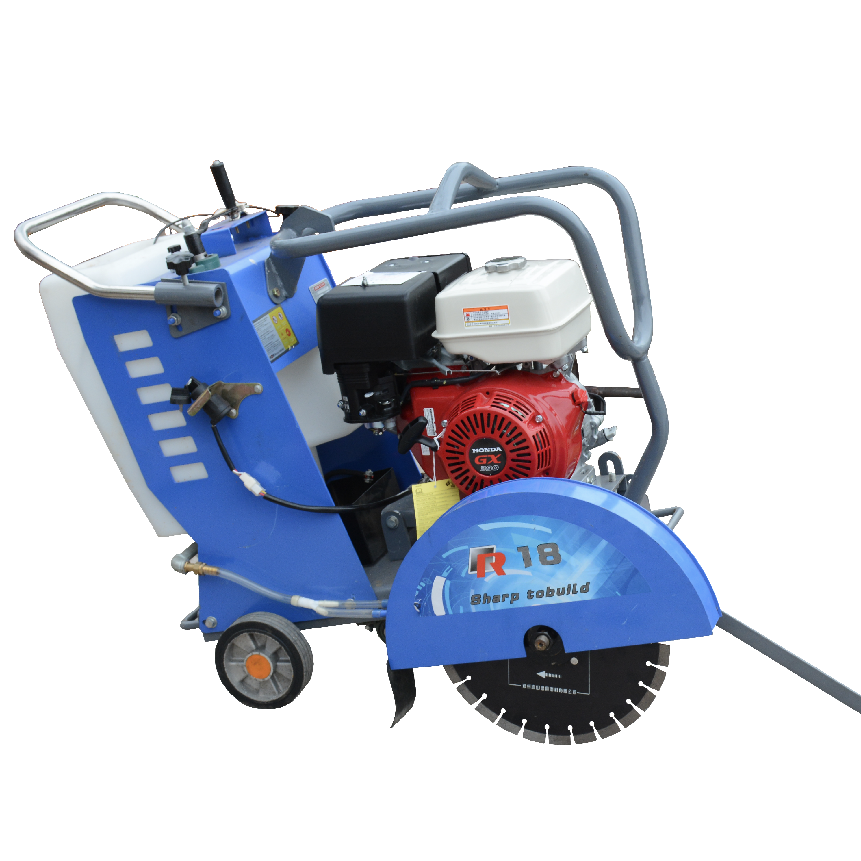 Road Cutting Machine concrete cutter sawing machine Power Tank Engine Air Sales Running Handle