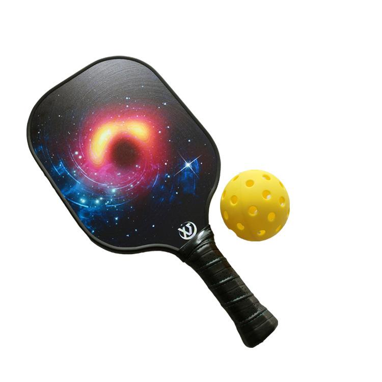 Pickleball Paddle USAPA Approved 2 Premium Graphite Core 4 Balls Ultra Cushion Grip Portable Racquet