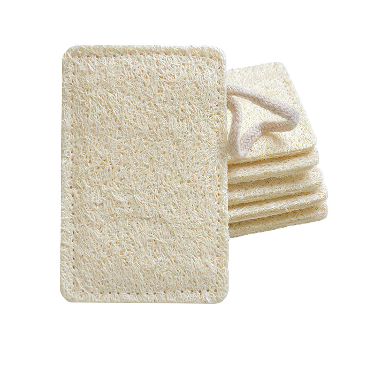 Factory Wholesale Eco-friendly Healthy Kitchen Dishes Cup Cleaning Bath Body Exfoliating 100% Natural Botany Loofah Sponge