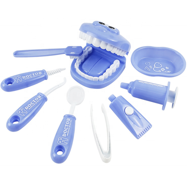 9 Pcs Dental Doctor Nurse Simulation Dentist Suit Play House Medical Toy