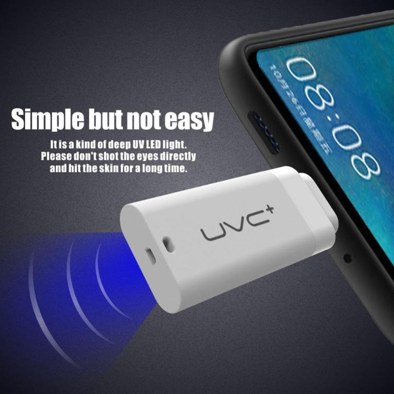 99.99% mini ultraviolet Disinfection UVC usb phone sanitizer sterilizer uv led lamp