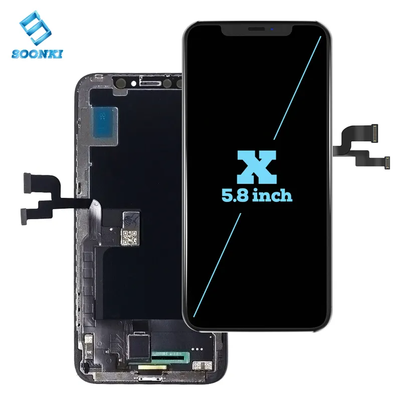 Замена ЖК-экрана для мобильного телефона iPhone X, запасные части для сотового телефона, ЖК-сенсорный дисплей, дигитайзер для сборки экрана телефона
