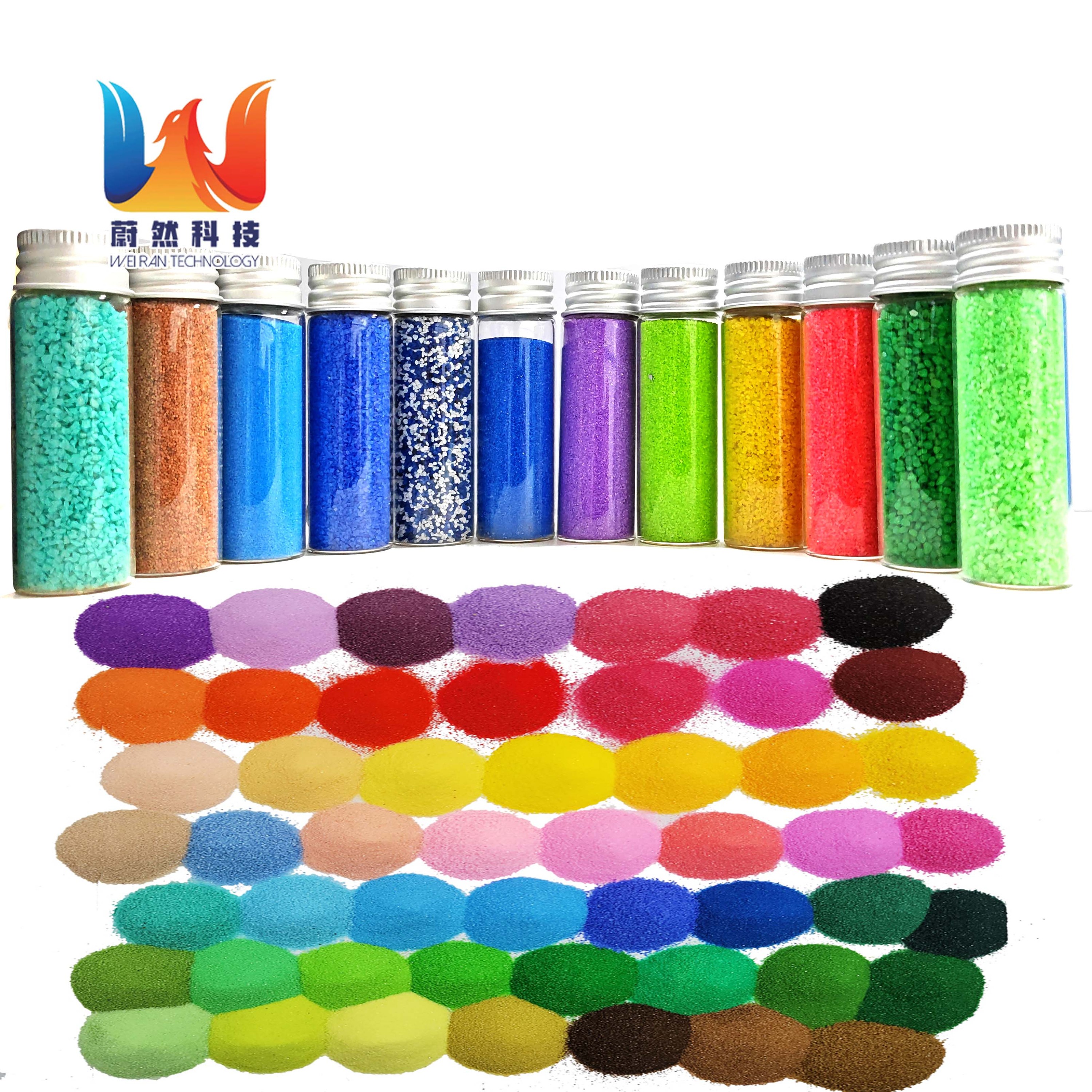 DIY Colorful Painting Drawing Toys Unisex Dolomite Colored Art Sand 1 Ton for Kids & Children Games Sand Coloring