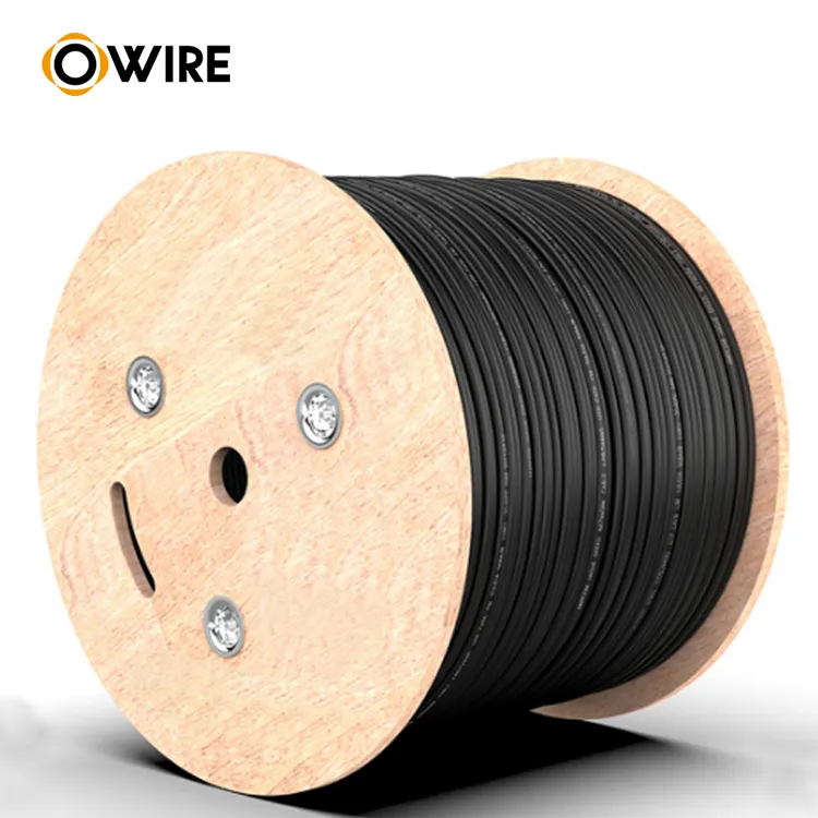 High voltage 4 awg single core 1500v 4mm 4mm2 6mm2 dc solar pv cable wire for solar system
