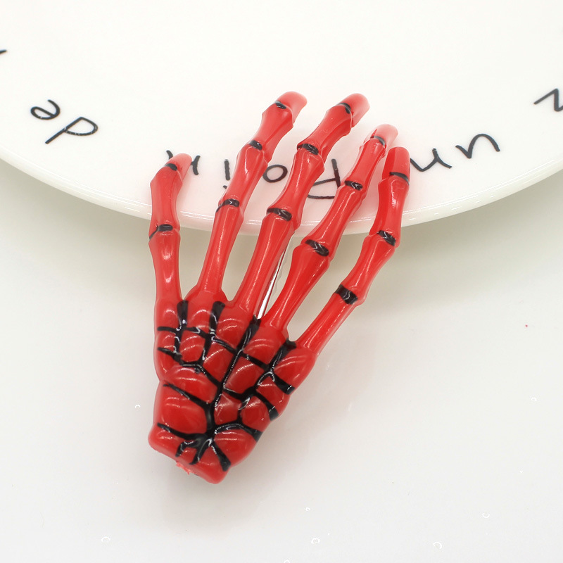 2021 newest wholesale Halloween Skeleton hand series hair clips accesories for women girls gift