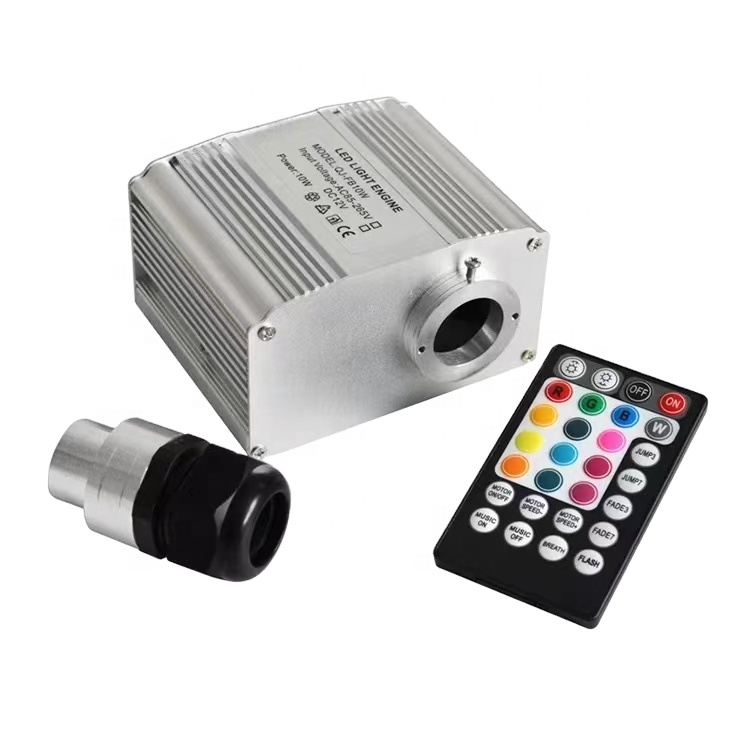 Hot sale CE Rohs NEW 10w app mobile+music control light rgbw twinkle fiber optic engine for car roof