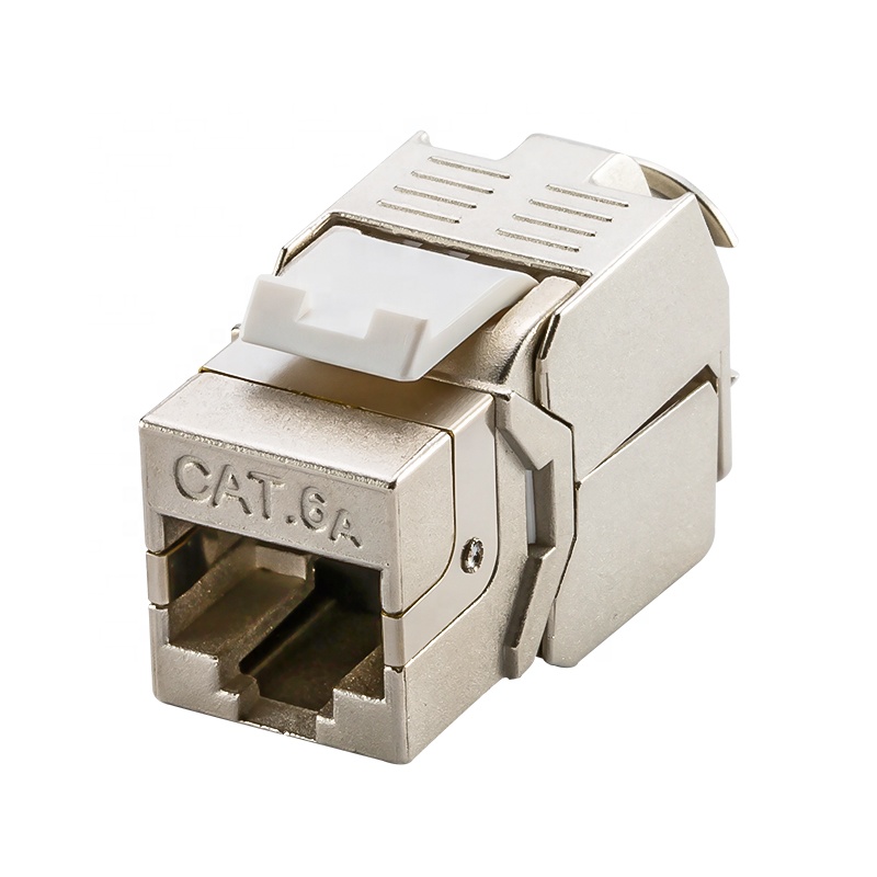 Linkwylan RJ45 Keystone Jack Cat6A keystone Jack, экранированный модульный разъем RJ45 без инструментов для Wal Plate и пустой патч-панели