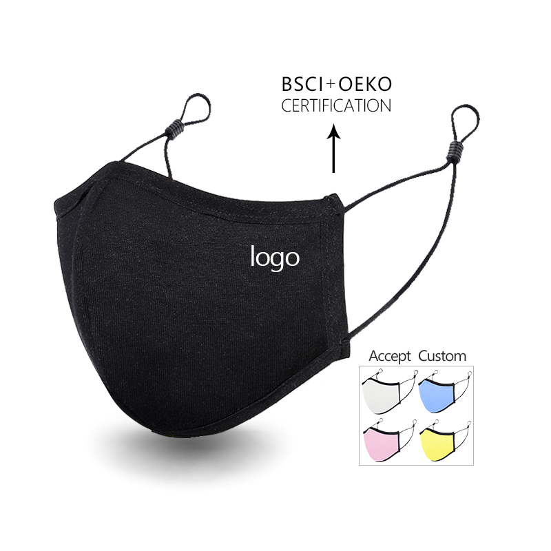 Five men custom maskes logo custom color silver ion cotton face maskes