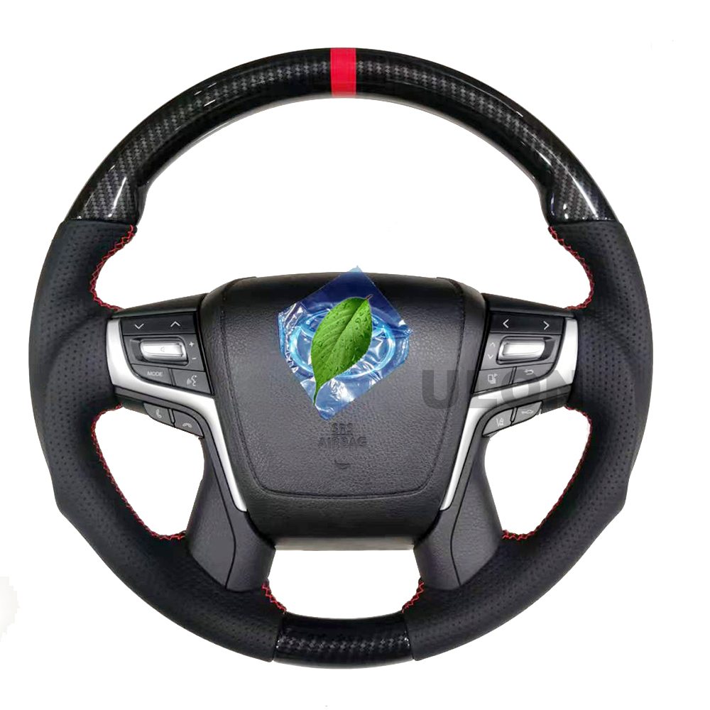 Руль из углеродного волокна в сборе для Toyota Land Cruiser LC200 FJ200 2008-2021 prado 2003-2021 LC100 LC79