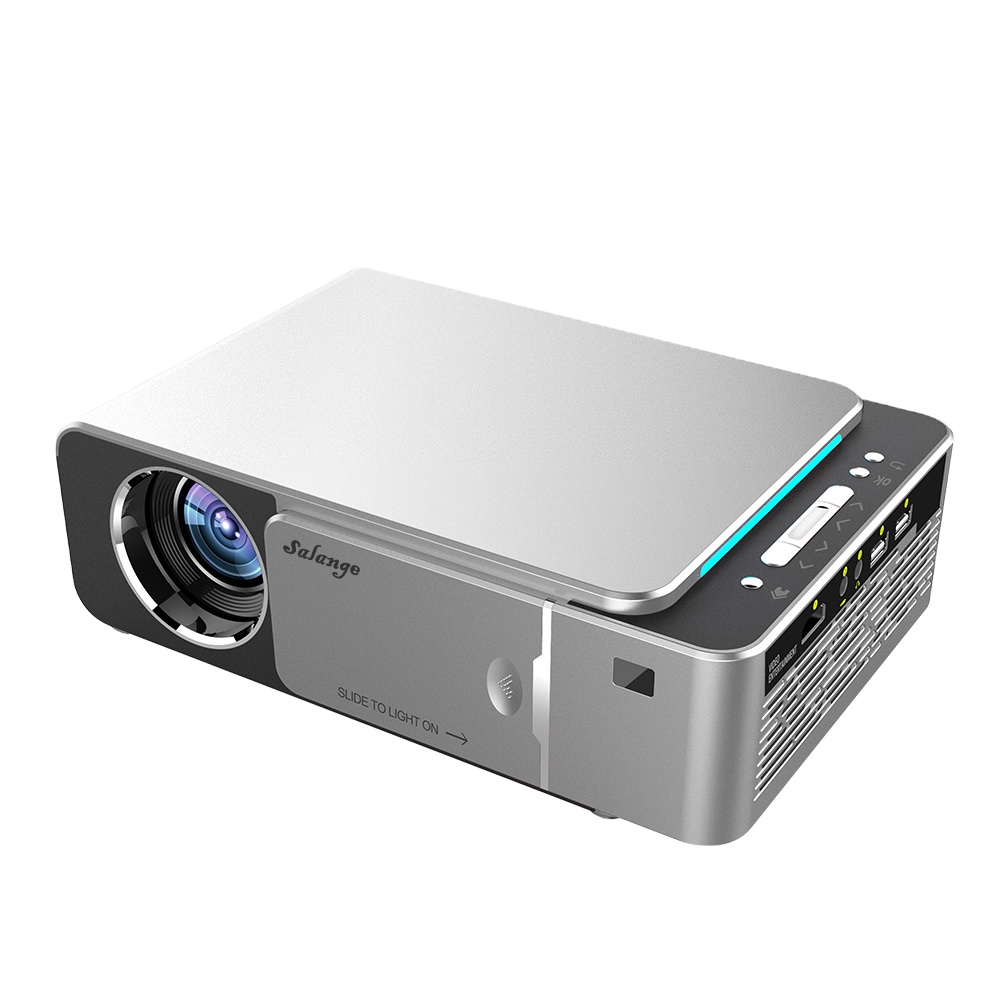 Светодиодный проектор Salange P20, портативный домашний кинотеатр с поддержкой 1080p, HDMI, USB, SD-карта, VGA, AV, телефоны, ноутбуки для домашнего кинотеатра