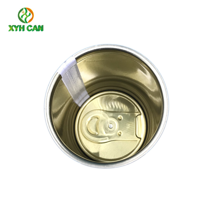 BPA-Free 100ml Luxurious Whiskey Drink Can Eco-Friendly round SOT Lid with None Printing Mineral Water Alcohol Tin Can Packaging