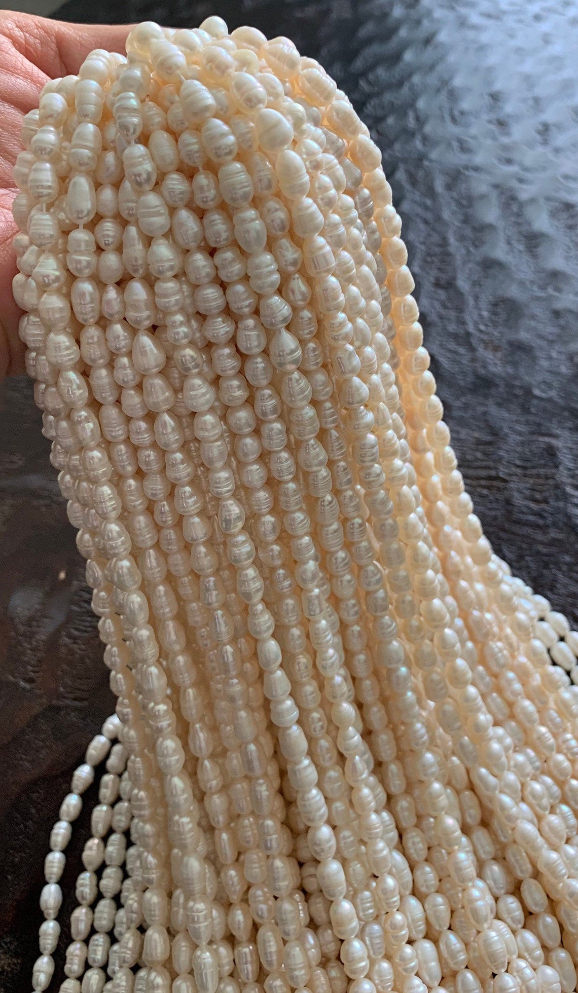 Freshwater Pearl Strands Genuine Pearls White Fresh Water Pearls
