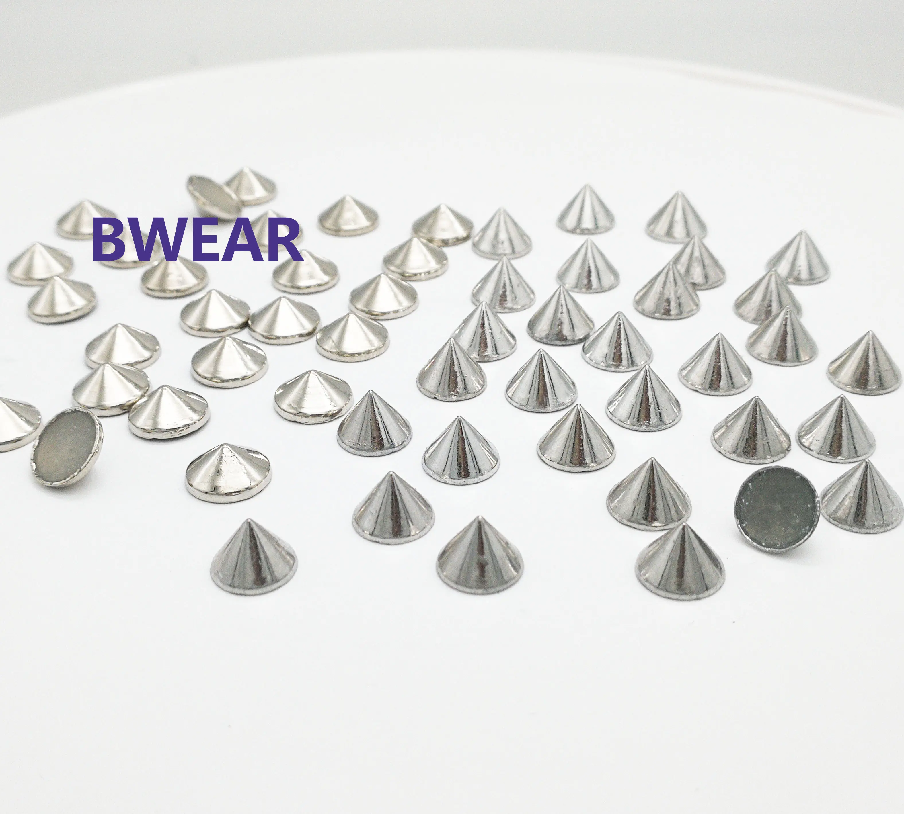 Factory Wholesale Punk Hotfix Cone Leather Craft Rivets Studs For Garments
