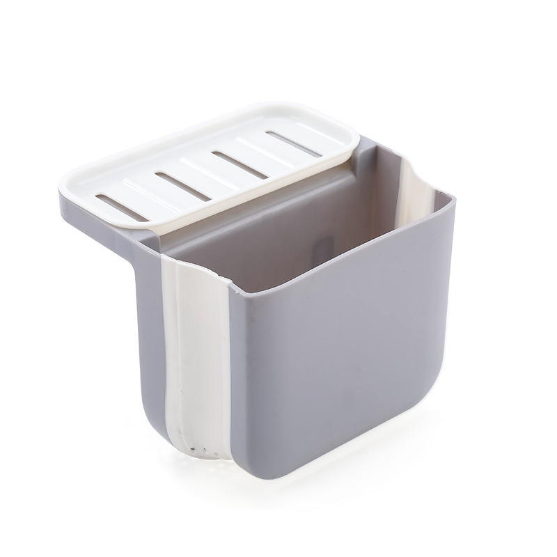 CL102 Foldable Kitchen Sink Drain Basket Multifunctional Plastic Drain Shelves Rack Cleaning Storage Waste Filter Basket Racks