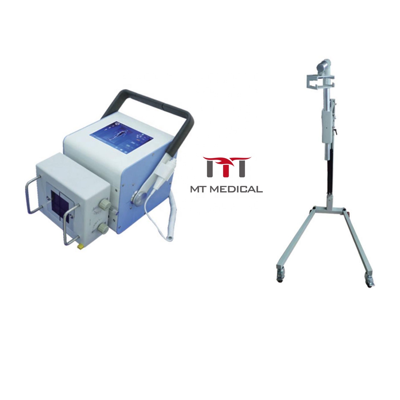 MT MEDICAL Radiology Diagnostic Equipment 3.5Kw High Frequency Dr X Ray System Mobile Digital Veterinary Xray Machine