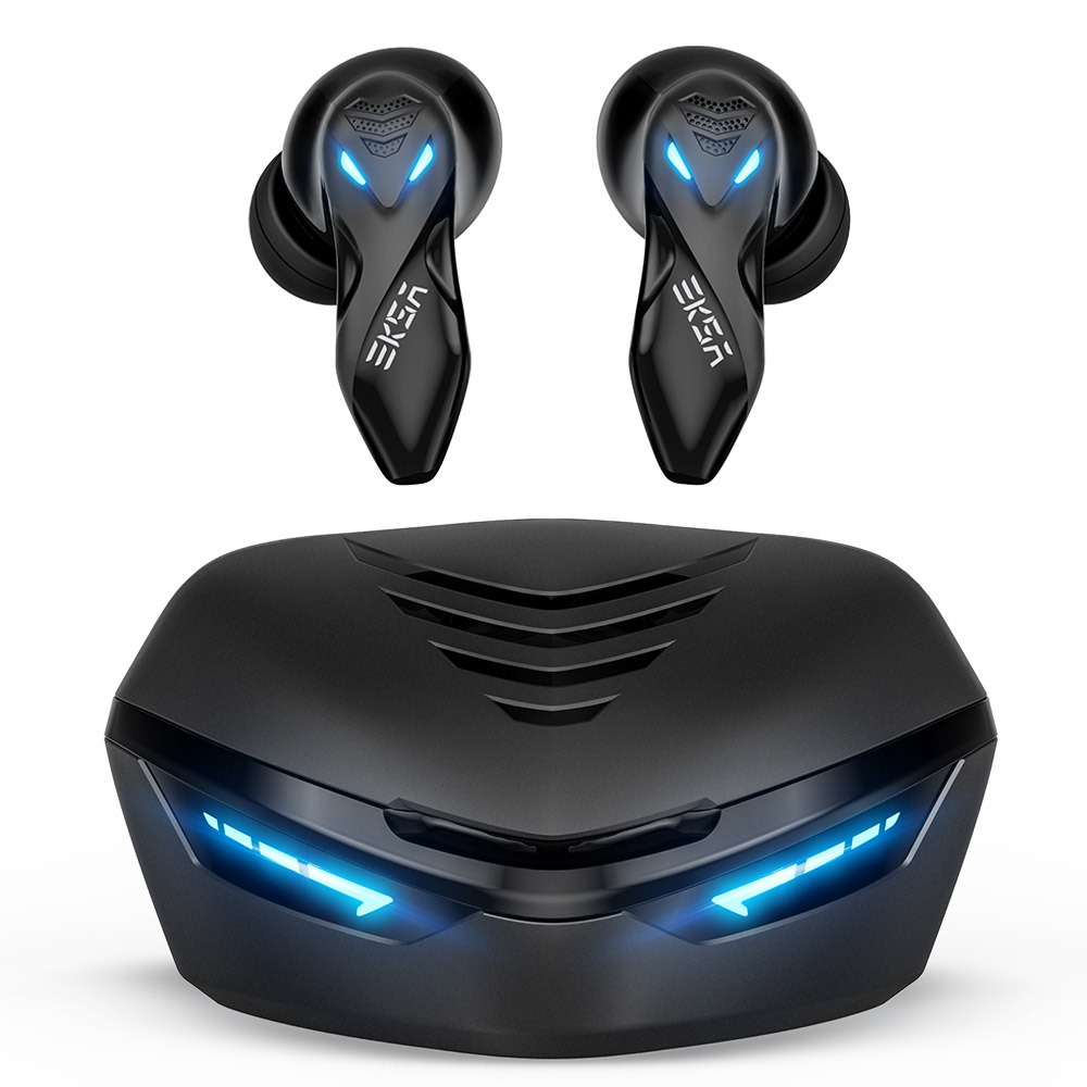 Наушники EKSA TOP 1 игровые TWS, TWS наушники GT1 с режимом игры и музыки, 38 мс, с низкой задержкой, время автономной работы 30 часов, водонепроницаемые IPX4 наушники