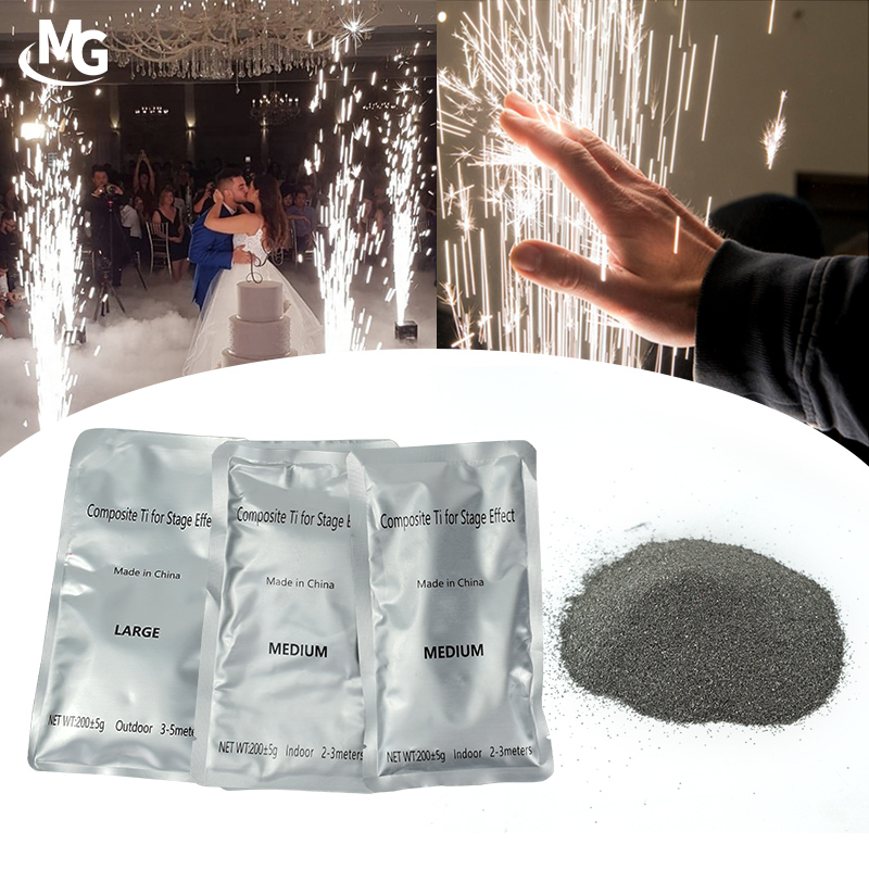 200g Cold Spark Machine Powder Composite Ti Indoor Outdoor Cold Spark Powder For Cold Spark Machine