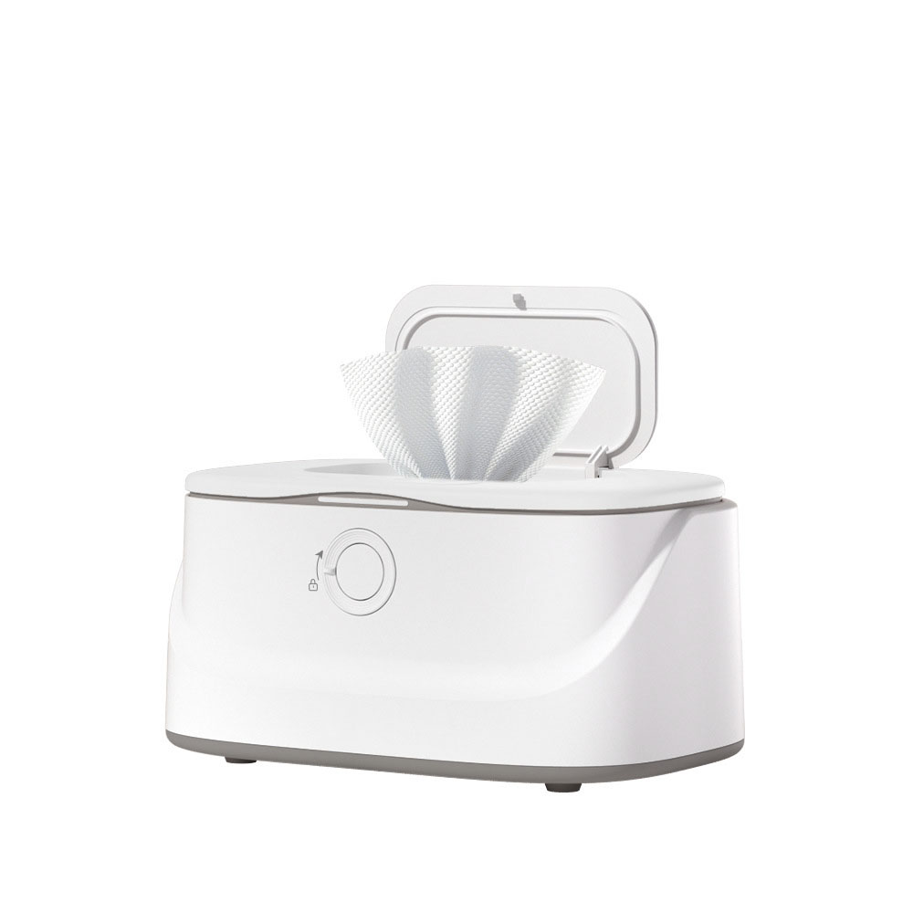 Child Lock Design Baby Wipe Warmer Large Capacity Baby Wet Wipes Dispenser with Night Light and 3 Gears Adjustable Temperature