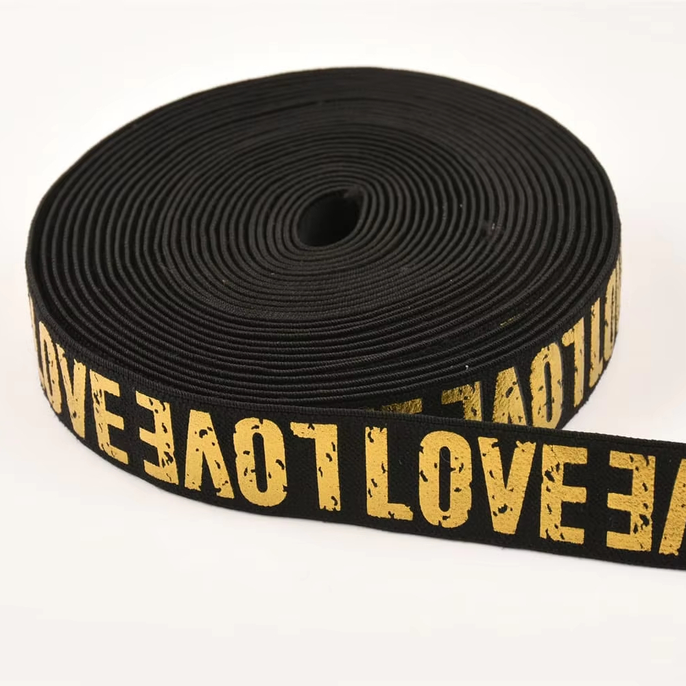 Customized Elastic Webbing High Knitted/Woven Garment Accessories for Bags Shoes Home Textiles with Custom Logo