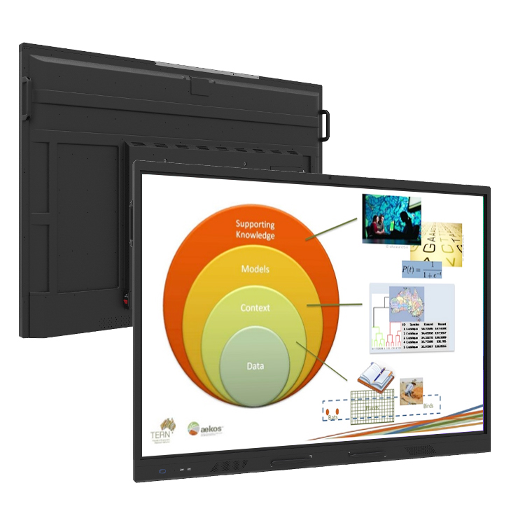 For conference 65 inch interactive whiteboard interactive flat panel with mobile stand