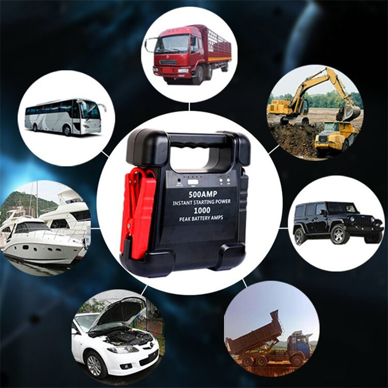 12V 24V Авто Jump Starter 20000 мАч 24000 мАч батарея бустер 250A 500A 800A 1000A 1200A пикового тока.